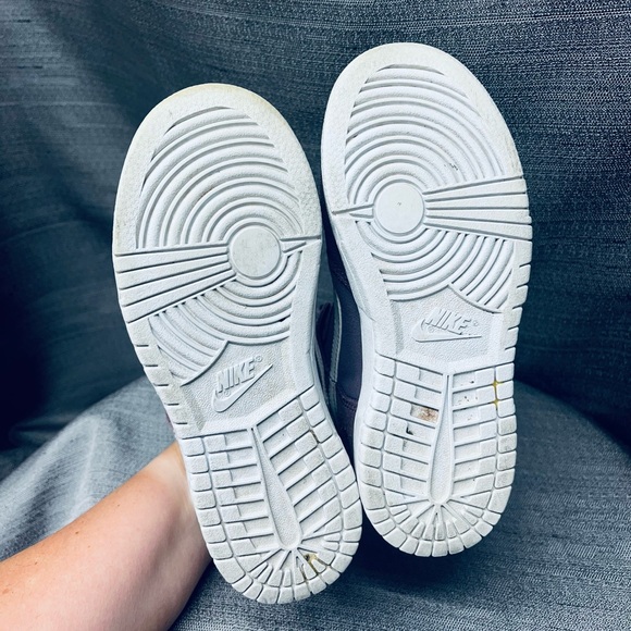 Nike Dunk High Suede Violet Dust/White PS PreSchool Size 12c 905353 500 - Picture 4 of 10